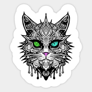 Bright eyed cat Sticker